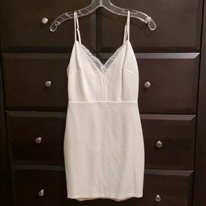 Lulu’s Lush bodycon white dress